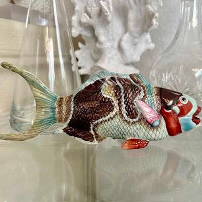 Fabienne Jouvin Hand Painted Tropical Fish Porcelain Figurines-Assorted Styles, sold separately