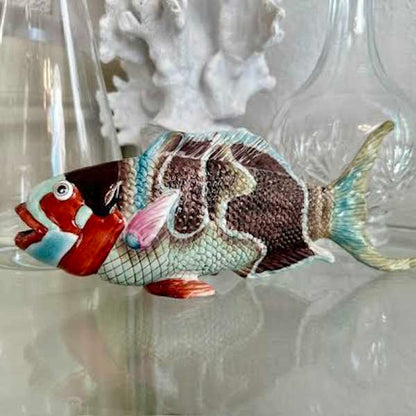 Fabienne Jouvin Hand Painted Tropical Fish Porcelain Figurines-Assorted Styles, sold separately