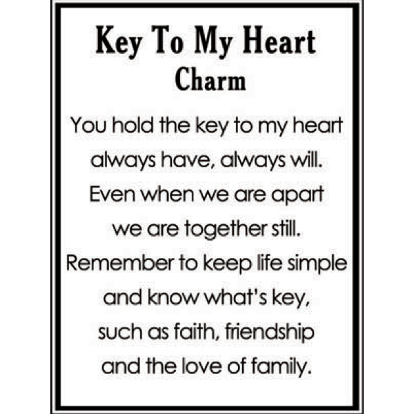 Key to My Heart Charm