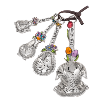 Spring Kitchen Friends-Measuring Spoons, Set of 4