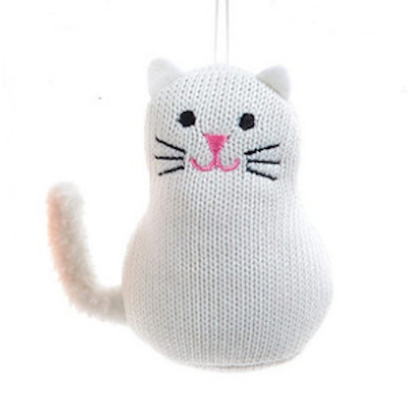 Knit Cat Ornament-Assorted Styles, each sold separately
