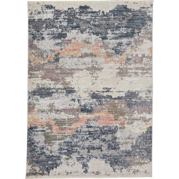 Kyra Rug-Blue, Beige, Blush, Grey