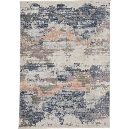 Kyra Rug-Blue, Beige, Blush, Grey