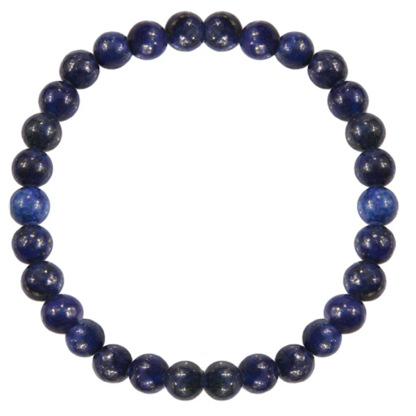 Lapis Lazuli Beaded Stretch Bracelet