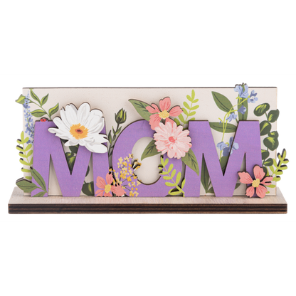 Layered Wood MOM Signs-each sold separately