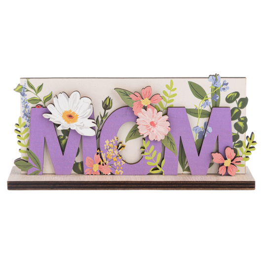 Layered Wood MOM Signs-each sold separately