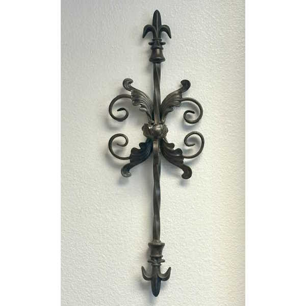 Iron Leaf Scroll-Wall Candle Sconce