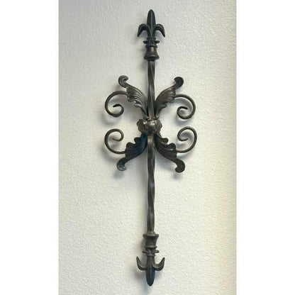 Iron Leaf Scroll-Wall Candle Sconce