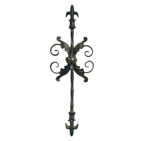 Iron Leaf Scroll-Wall Candle Sconce