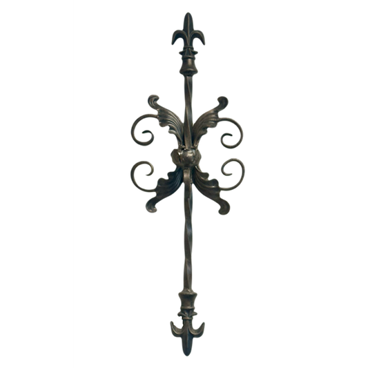 Iron Leaf Scroll-Wall Candle Sconce