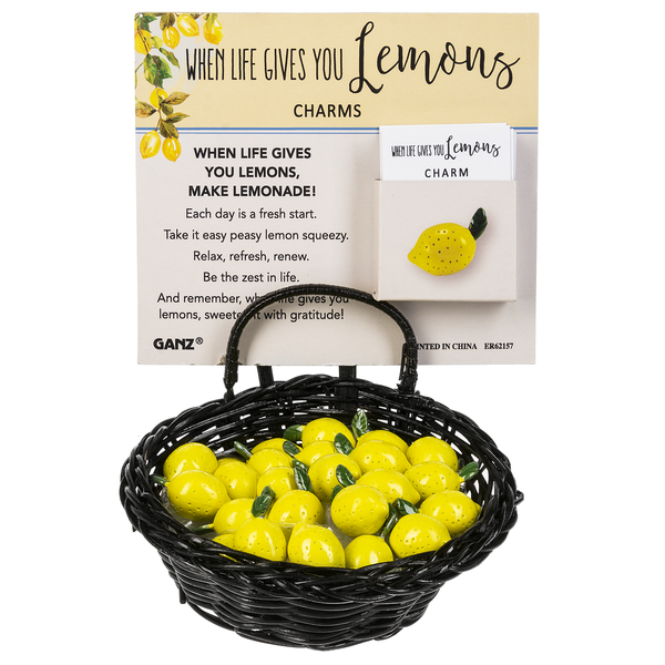 When Life gives You Lemons Charm, with Insert Card