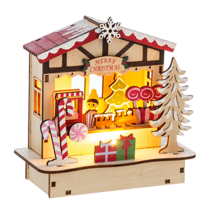 Light Up Christmas Scenes-Assorted, each sold separately