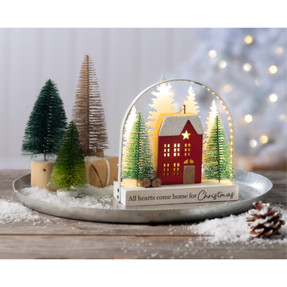 Light Up Arch Home Scenery-"All Hearts Come Home For Christmas"