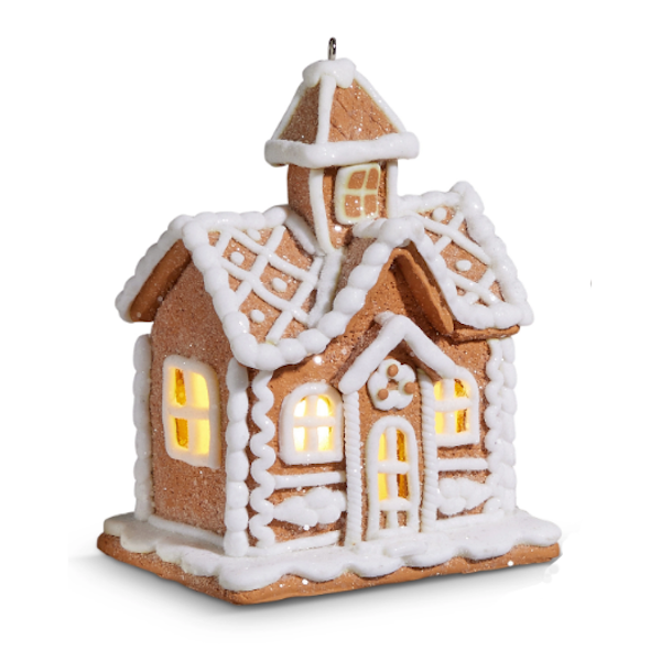 Lighted Gingerbread House Ornament-Assorted, each sold separately