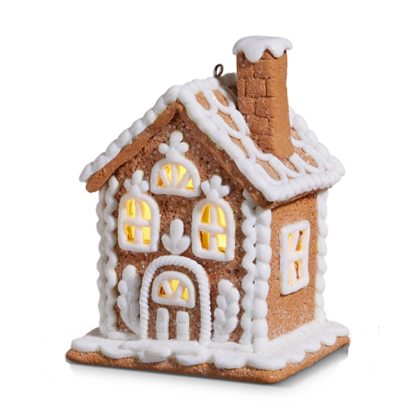 Lighted Gingerbread House Ornament-Assorted, each sold separately