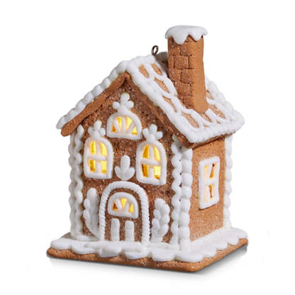 Lighted Gingerbread House Ornament-Assorted, each sold separately