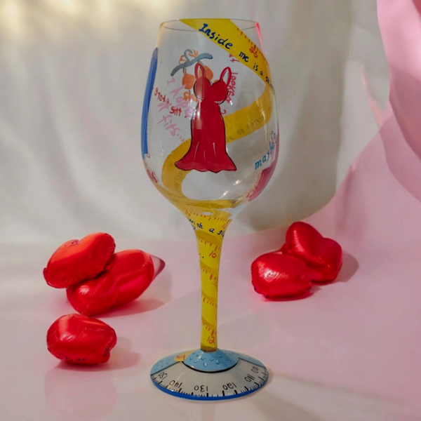 Lolita "Kind Of On A Diet" Wine Glass, Retired