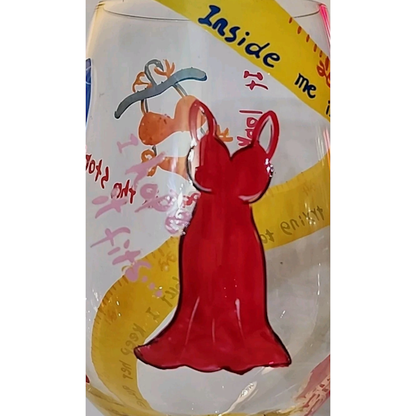 Lolita "Kind Of On A Diet" Wine Glass, Retired