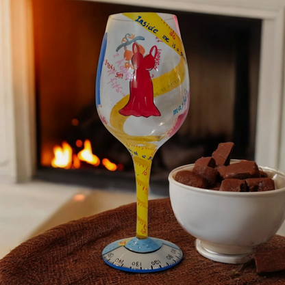 Lolita "Kind Of On A Diet" Wine Glass, Retired