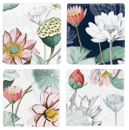 Lotus Flower Coaster Set