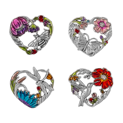 Love Blooms Heart Charm with Card, Assorted Styles-sold seperately