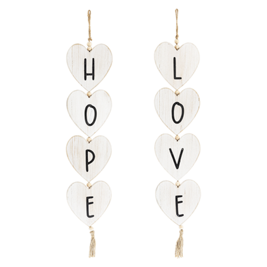 Love & Hope Wood Swag, sold individually