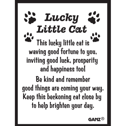 Lucky Little Cat Charm Figurine