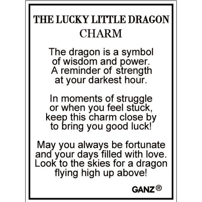 Lucky Little Dragon Charm, with Insert Card