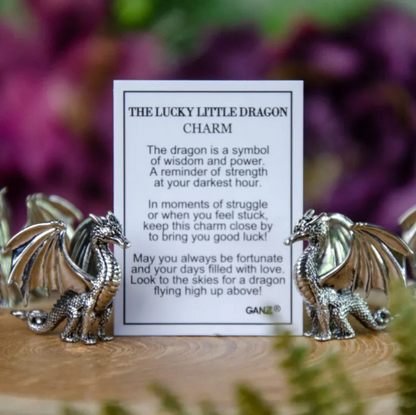 Lucky Little Dragon Charm, with Insert Card