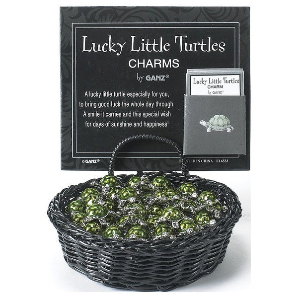 Lucky Little Turtle Charm, with Insert Card