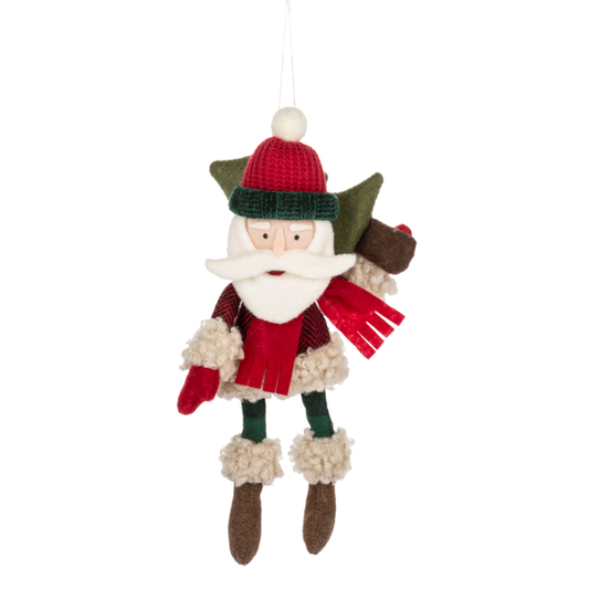 Lumberjack Santa Ornament