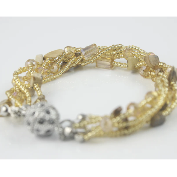 Strand Crystal Bracelets Set