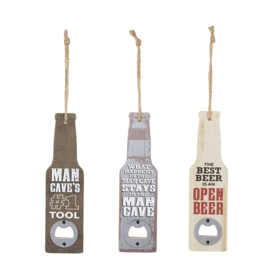Man Cave Bottle Opener-Assorted, sold separately
