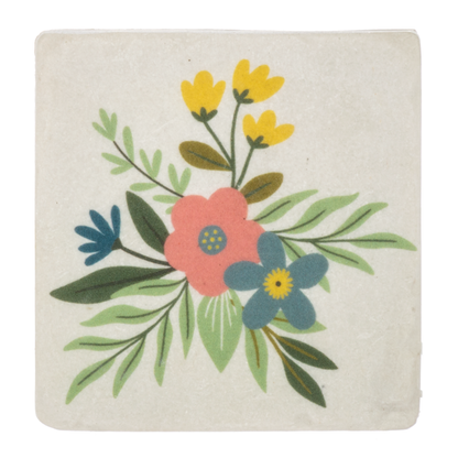 Meadow Flower Coaster Set