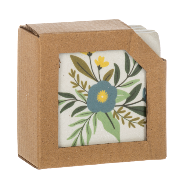 Meadow Flower Coaster Set