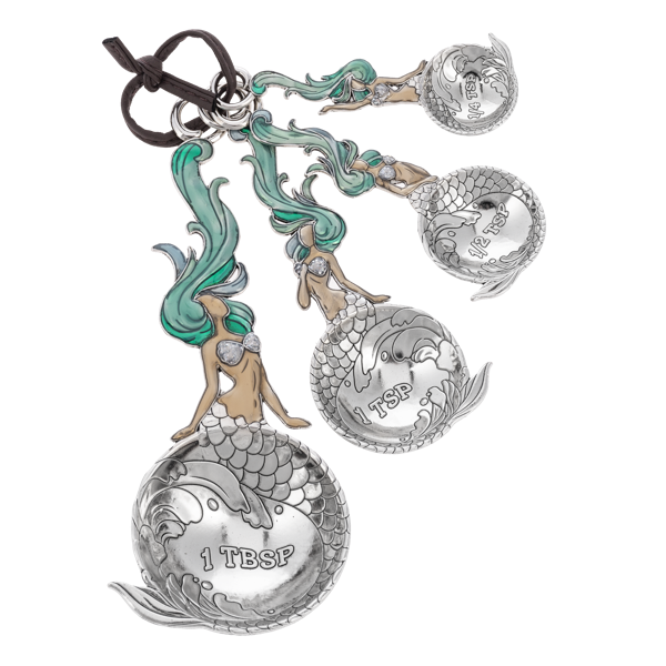 Colorful Mermaid Measuring Spoons-Set of 4