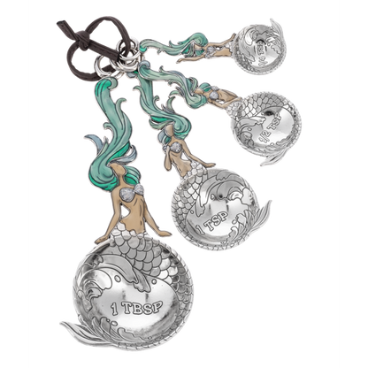 Colorful Mermaid Measuring Spoons-Set of 4