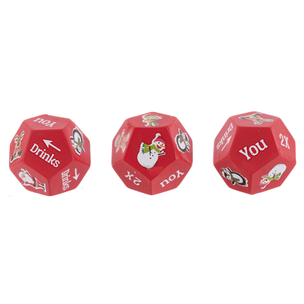 Merry Drinkmas Dice Charm, with Game Insert Card