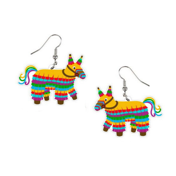 Mexican Piñata Pony Earrings