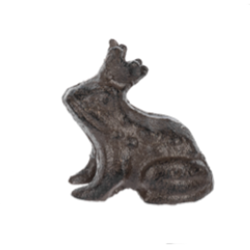 Mini Frog Prince Figurine-Cast Iron, Assorted Colors, each sold separately