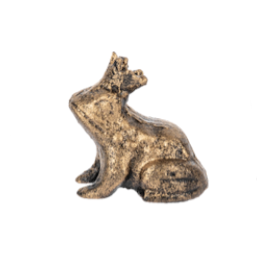 Mini Frog Prince Figurine-Cast Iron, Assorted Colors, each sold separately