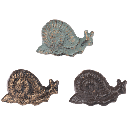Cast Iron Mini Snail-Assorted Colors, each sold separately
