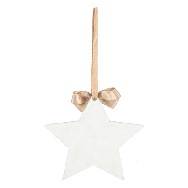 Mirror Star Ornament-Assorted Joy, Peace, Hope, each sold separately