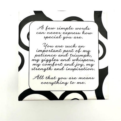 Sentimental MOM Charm Necklace, Gift Boxed