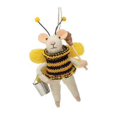 Animal in Bee Suit Ornament, each sold separately