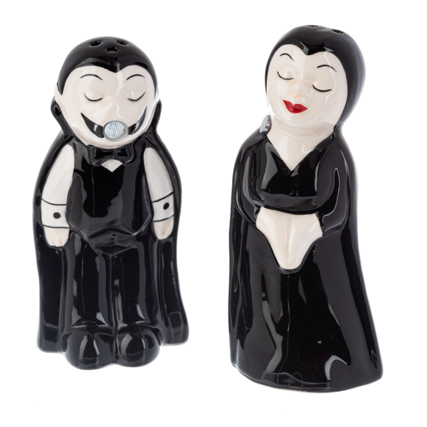 Mr. and Mrs. Dracula Salt & Pepper Shaker Set