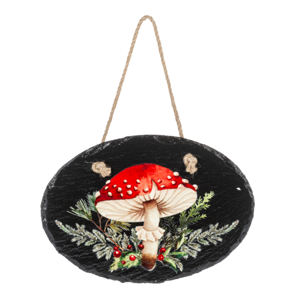 Holiday Mushroom Hanging Wall Decor-Assorted, sold separately