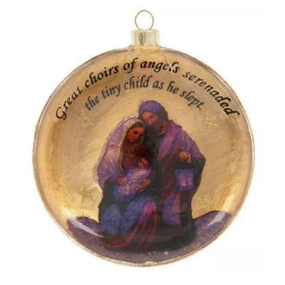Nativity Disc Ornament