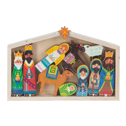 Nativity Scene w/Creche Set (11 pc. set)