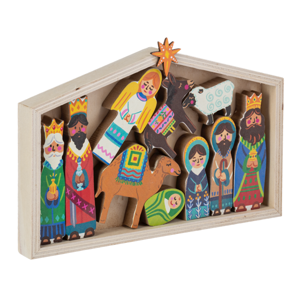 Nativity Scene w/Creche Set (11 pc. set)